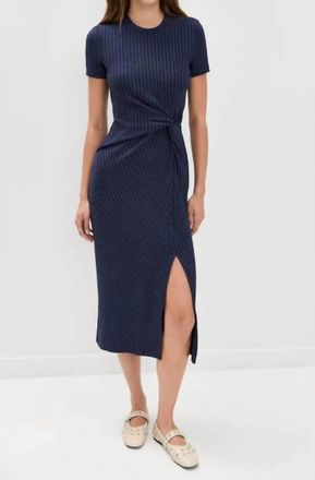 Tanya Taylor Flint Dress In Maritime Blue