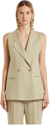 Marella Mouwloze Jas Array Large - Dames - Bodywarmers - Groen - M - Jassen