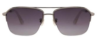 Police SPLL18 HORIZON 6 0509 Mens Sunglasses Silver Size 56