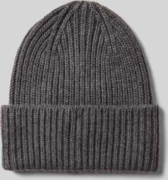 someday Someday Strickmütze mit breitem Umschlag Modell Beky soft in Hellgrau Melange, Größe 1