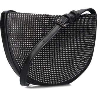 Hvisk Tassen, Dames, Zwart, ONE Size, Elegante Halo Embellished Schoudertas