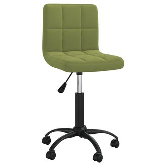 vidaXL Silla De Comedor Giratoria De Terciopelo Verde Claro Vidaxl