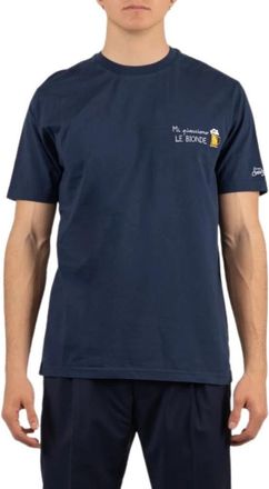 Saint Barth T-Shirt - Heren - T-shirts - Blauw - S - Tops