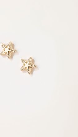 Fat Face FatFace Gold Tone Star Stud Earrings