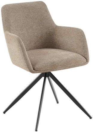 Clp Clp - Silla De Comedor Olema En Tela Gris Topo