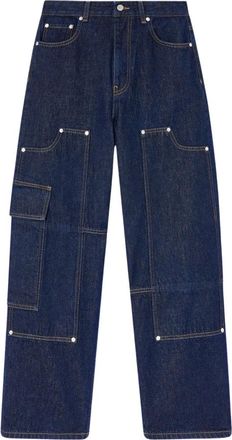 Ganni Jeans, Dames, Blauw, W26, Katoen, Katoenen Denim Jeans