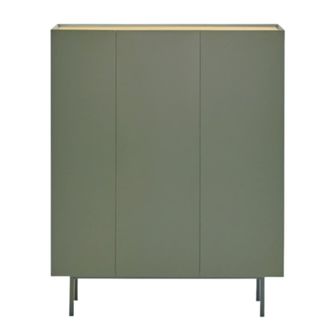 Teulat Aparador 3 puertas verde 95x120 cm