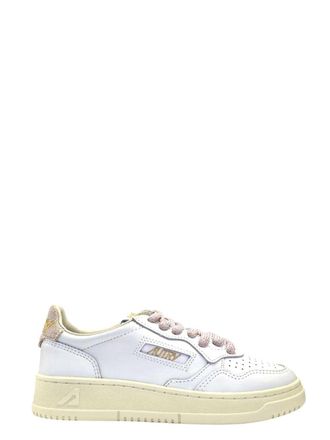Autry Medalist Low Wom Sw04 Leder/Swoll Wei&szlig;/Fair Orchid