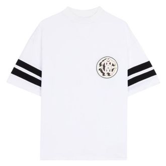 Roberto Cavalli Mirror Snake Cotton T-Shirt, Size XX-Large