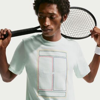 Nike Mens Court Heritage T-Shirt in Green | IH2085-394