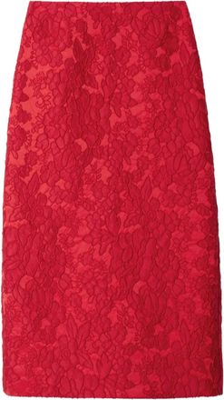 La DoubleJ Gonna con motivo a fiori - Rosso