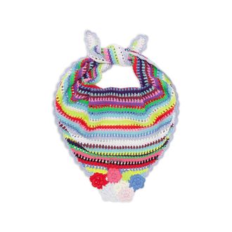 Ganni Striped Crochet-knit Scarf