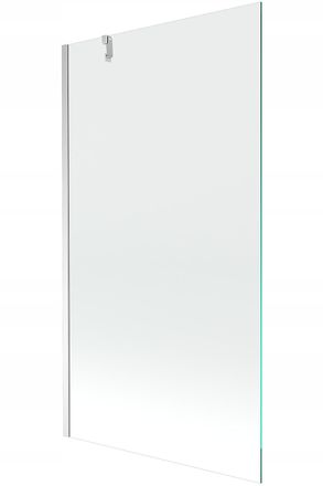 Desconocido Mampara De Ba&ntilde;era 1 Hoja Vidrio Transparente, 100x150 Cm, Perfil Cromo
