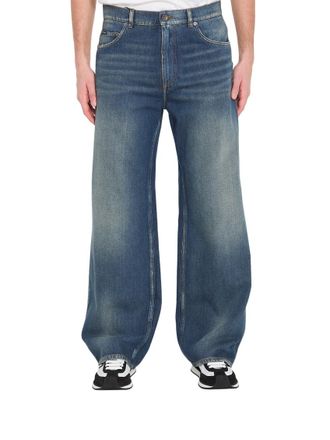 Dolce & Gabbana Blue Loose Mid Rise Jeans