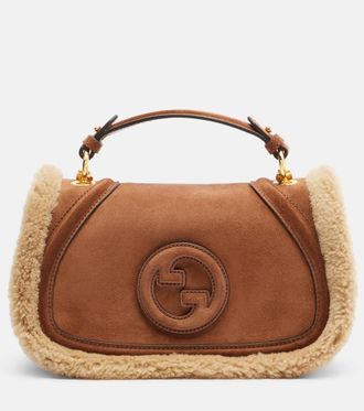 Gucci Gucci Blondie Medium suede top-handle bag