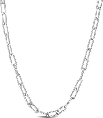 Amour 3.5mm Paperclip Chain Necklace In Sterling Silver, 18 In