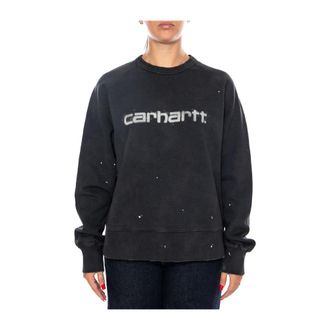 Carhartt Work in Progress Hoodies & sweatvesten, Dames, Zwart, XS, Katoen, W Painter Sweat