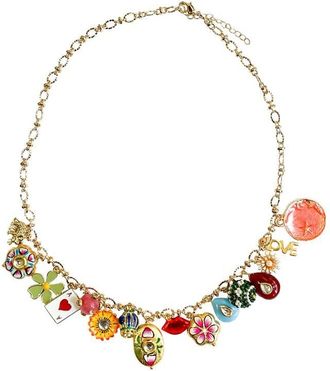 Monoki Womens Grigri Bold Necklace In Gold