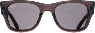 Ray-Ban Square Unisex Transparent Black Dark Grey RB0840S Mega Wayfarer - One Size