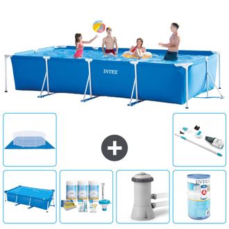 Intex Piscina Con Estructura Rectangular - 450x220x84 Cm - 7-piezas S30318