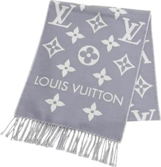 Louis Vuitton Pre-owned Stole - Dames - Vintage Accessoires - Grijs - ONE Size - Wol - Vintage