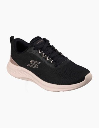 Skechers Womens Skechers Skech-Lite Pro 2.0 Polyester Womens Black/Rose Gold Trainers - Size: 8