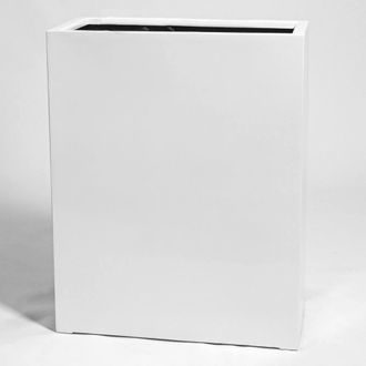 PRIMROSE White Gloss Polystone High Trough Planter 100cm