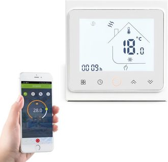 OEM Termostato Inteligente Para Aplicaci&oacute;n M&oacute;vil, Control Por Voz Zigbee, Termostato Inteligente Para Calentador De Agua Y Aire Acondicionado Con Control 