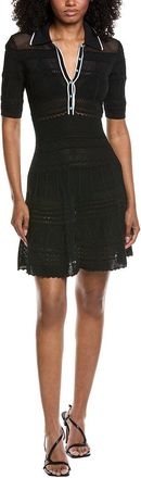 L'agence Lagence Dakoa Collared Flare Dress