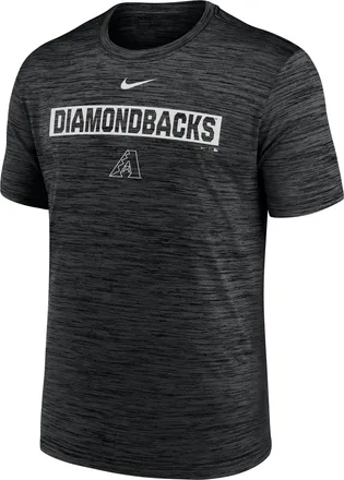 Nike Arizona Diamondbacks Velocity Nike Mens Dri-FIT MLB T-Shirt in Black | NKPQ00ADQS-RWH