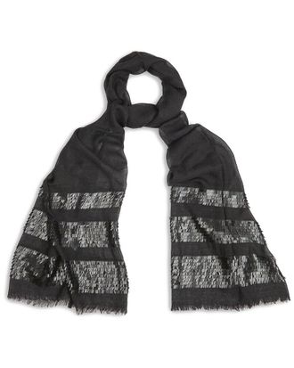 Saachi Saachi Fringe Sequins Wool Scarf