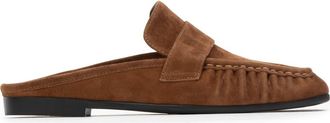 Black Suede Studio Gabby Loafer Mule in Tobacco Suede at Nordstrom, Size 36