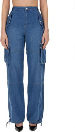 Moschino Blue Regular High Rise Jeans