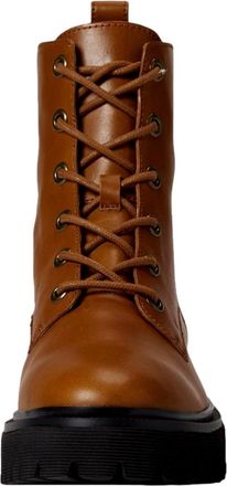 Madewell Cambrie Lace-Up Boot Leather English Saddle NG667-219 Womens