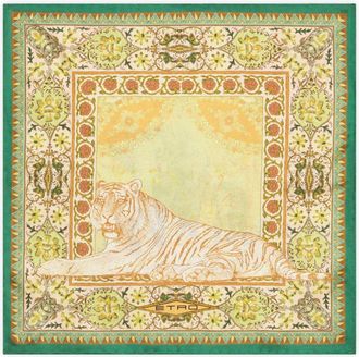 Etro double-face pocket square - Yellow