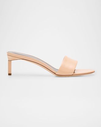 Tom Ford 55mm Leather Kitten-Heel Mules