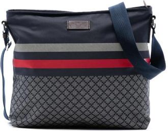 Gucci Pre-owned Cross Body Bags, female, Blue, Size: ONE SIZE Pre-owned Nylon Crossbody Bag