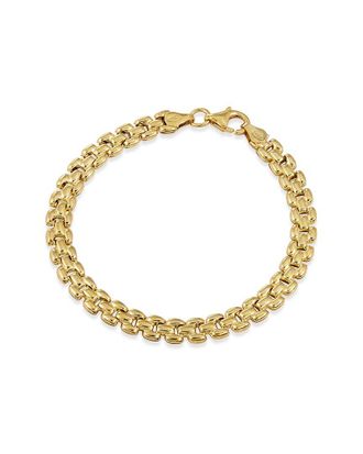 Savvy Cie Jewels 18K Over Silver Panther Link Bracelet