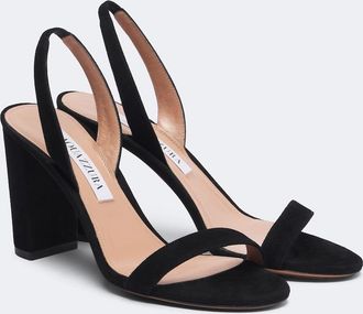 Aquazzura So Nude 85 suede sandals