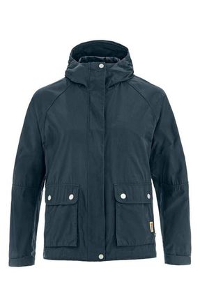 Fj&auml;llr&auml;ven Vardag Vinby Water Resistant Jacket in Navy at Nordstrom, Size Medium