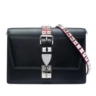 Prada Pre-owned Elektra Crossbody - Dames - Pre-owned - Zwart - Maat: ONE Size Leer