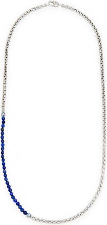 Tateossian Beaded Rhodium-plated Necklace - Silver - One Size