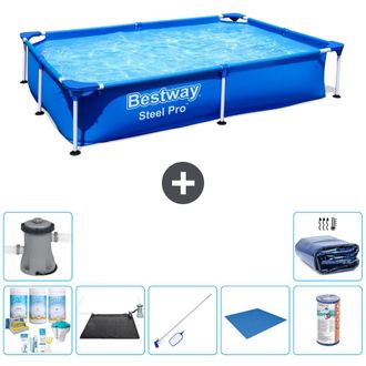 Bestway Piscina Bestway Steel Pro Rectangular - 221x150x43 Cm - 7-piezas S22217