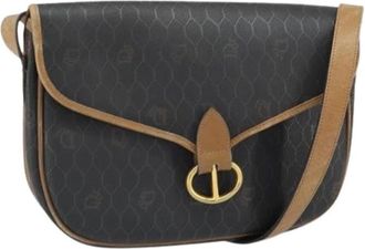 Dior Pre-owned Honeycomb Canvas Schoudertas - Dames - Vintage Schoudertas - Zwart - ONE Size - Leer - Vintage