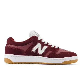 New Balance Unisex NB Numeric 480 en Rojo, Gamuza/Malla, Talla 40.5