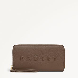 Radley London Coffee Large Zip Around Wallet Ridgeway Gardens SS26 Radley London