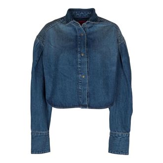 Don the Fuller Dames, Jassen, Blauw, Maat: S Denim