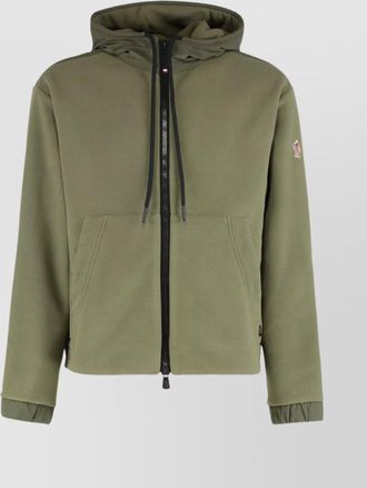 Moncler zip front hooded leisure sweatshirt