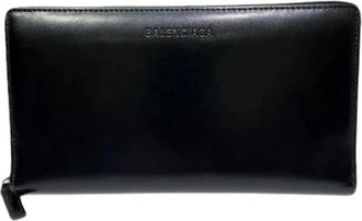 Balenciaga Pre-owned Wallets, male, Black, Size: ONE SIZE Pre-owned Long wallet (bi-fold)