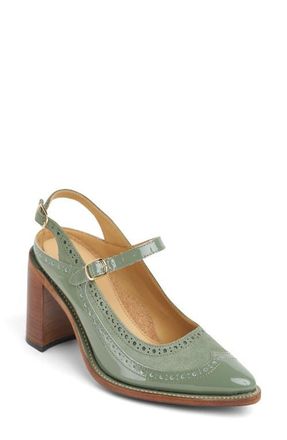 The Office of Angela Scott Mrs. Russel Pointed Toe Pump in Agave at Nordstrom, Size 9.5Us